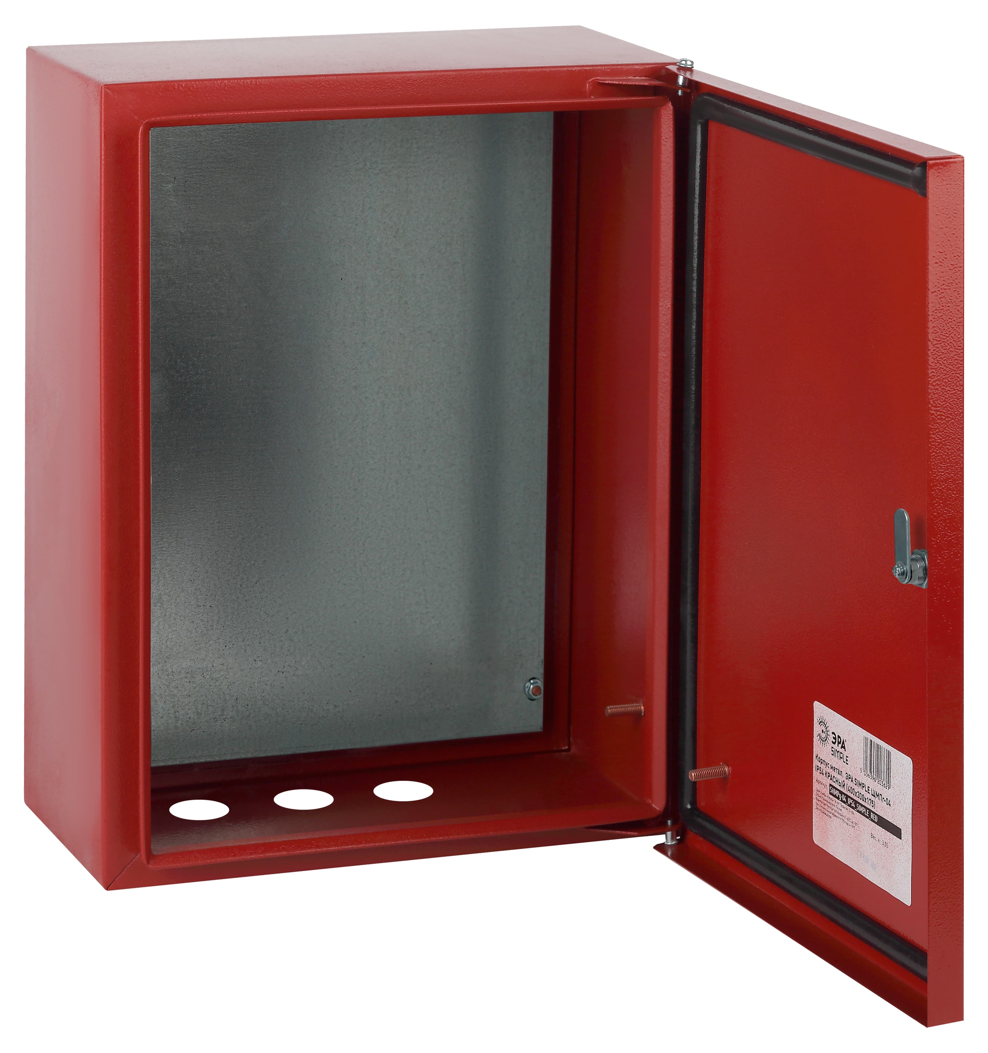 Корпус металлический ЩМПг-04 (400х300х175) IP54 У2 красный RAL 3000 SIMPLE