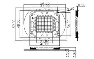 Светодиод мощный ARPL-80W-EPA-5060-DW (2800 mA)
