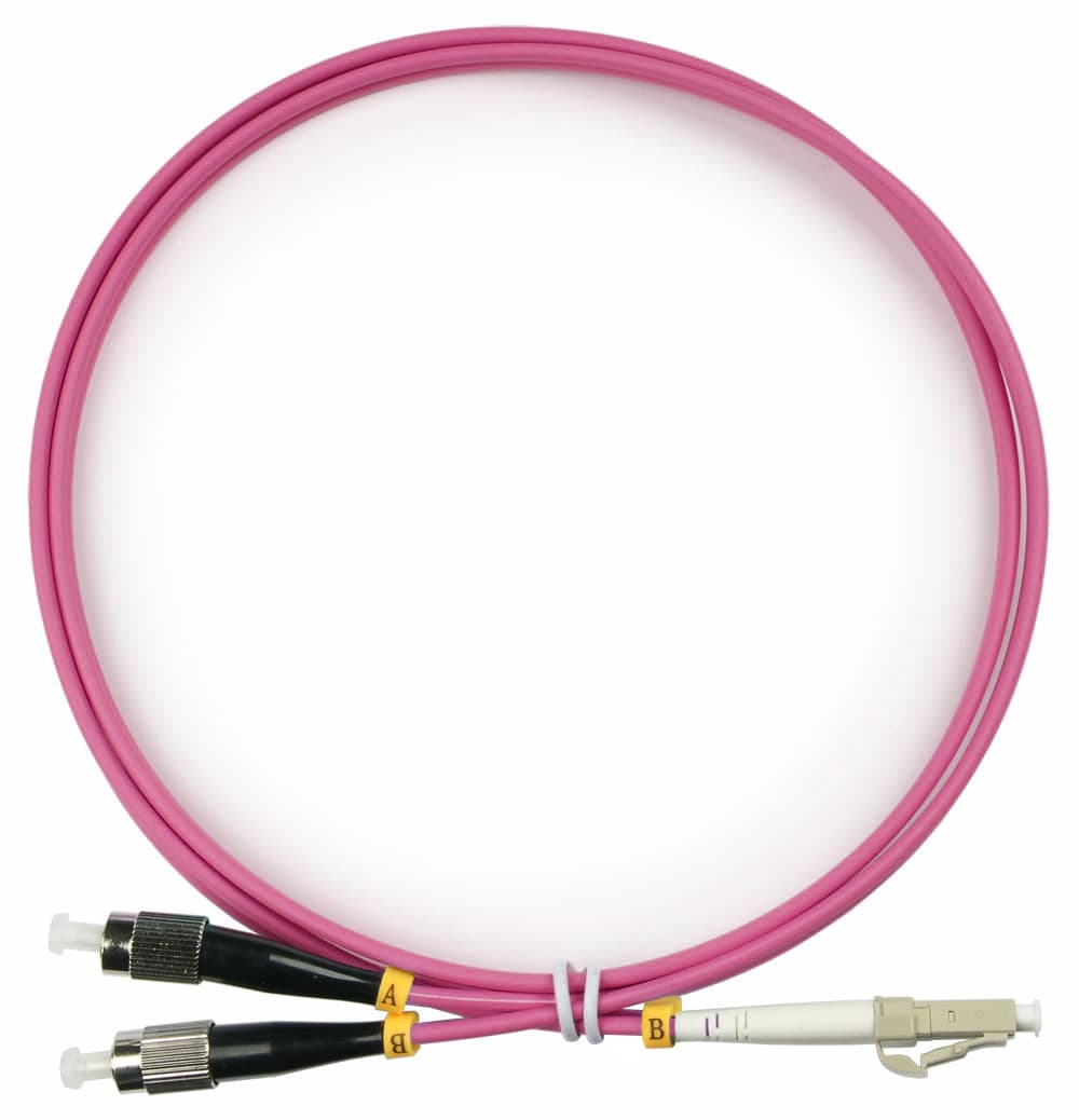 Патч-корд оптический duplex 1,5м LC-FC 50/125MM OM4 LSZH
