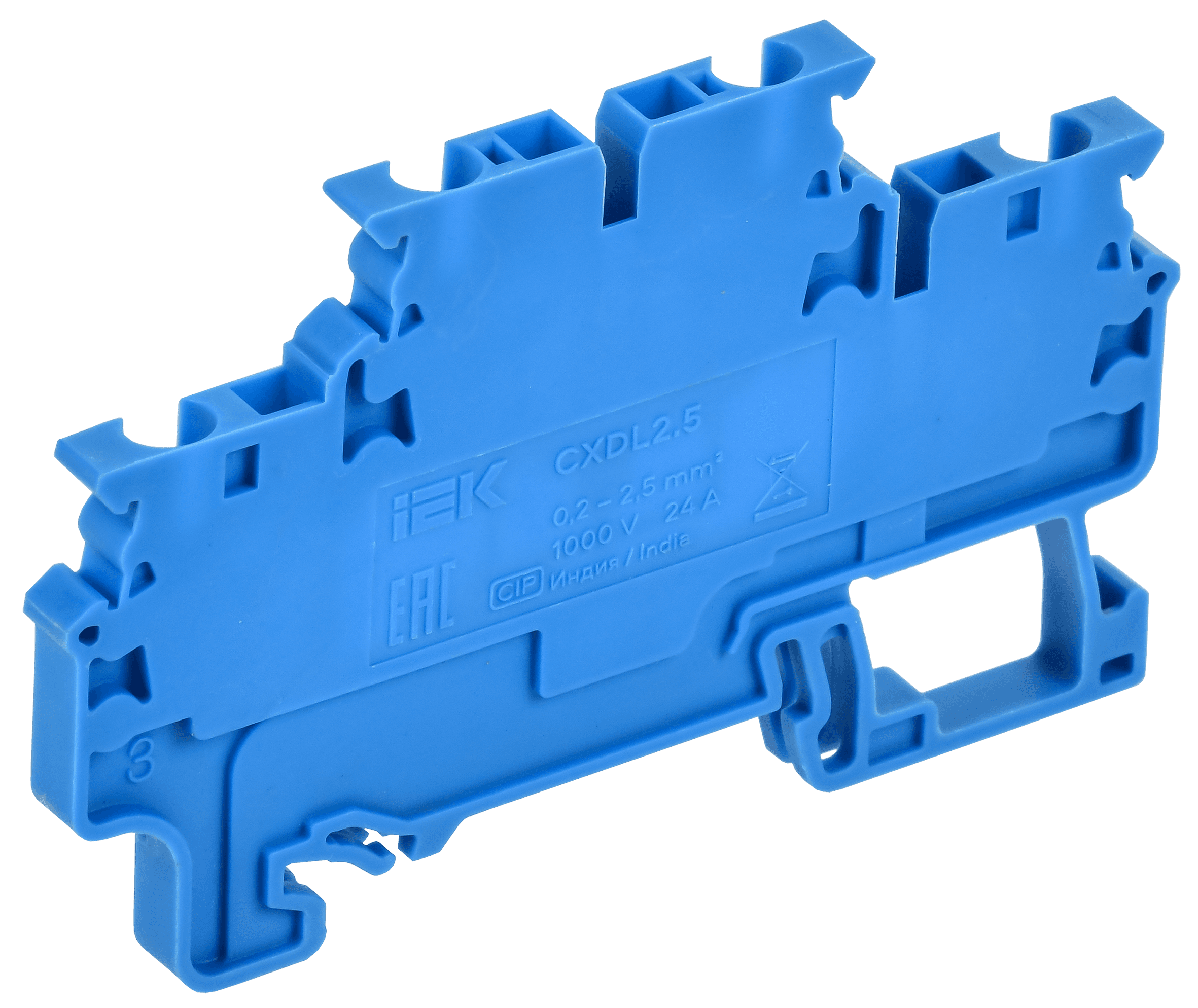 ARMAFIX Клемма пружинная 2 уровня CXDL2.5 BU IEK