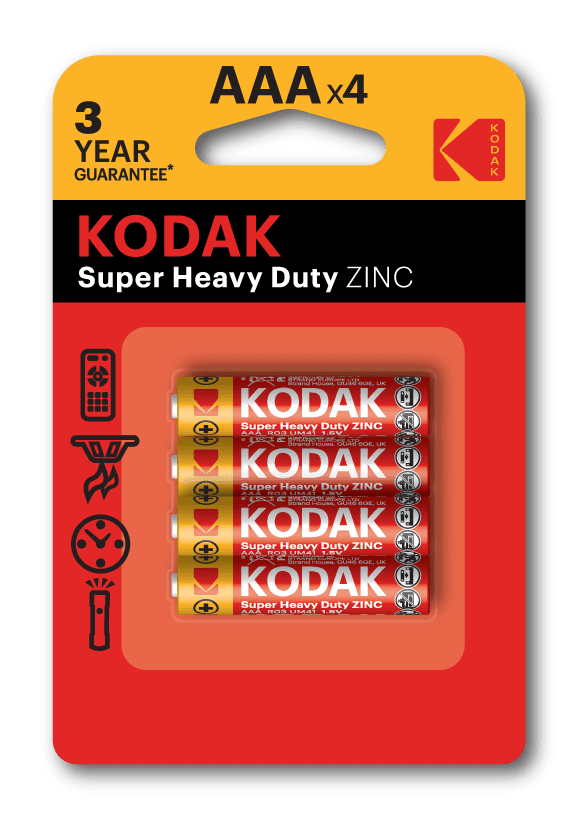 Батарейка Kodak R03-4BL SUPER HEAVY DUTY Zinc [K3AHZ-4] (48/240/54000)