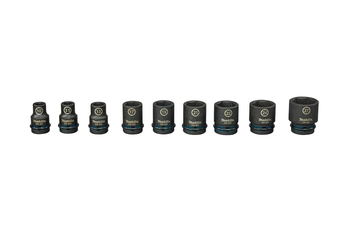 Набор ударных торцовых головок Impact Black 1/2'' 9шт (10,11,13,17,19,21,22,24,27 мм)