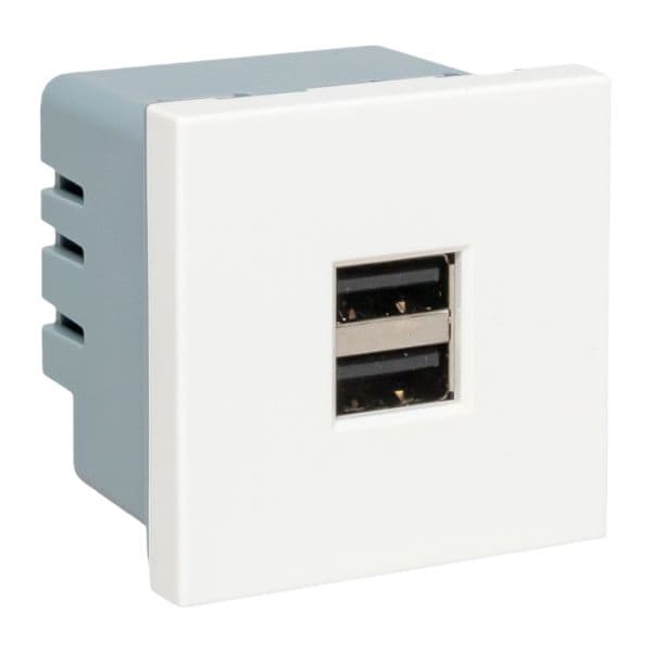 Розетка USB, сила тока 2.1 А (2 гнезда) без индикатора
