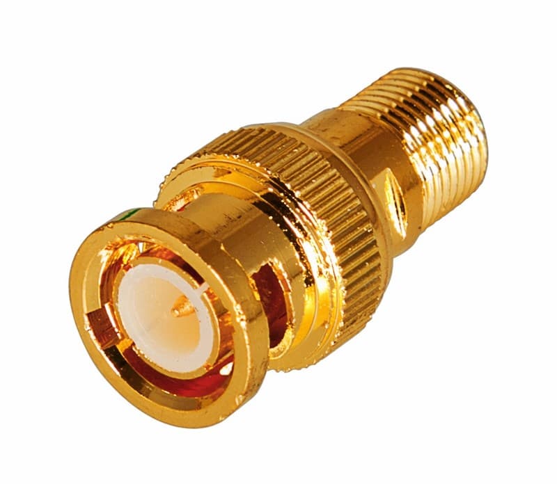 Переходник гнездо F - штекер BNC GOLD