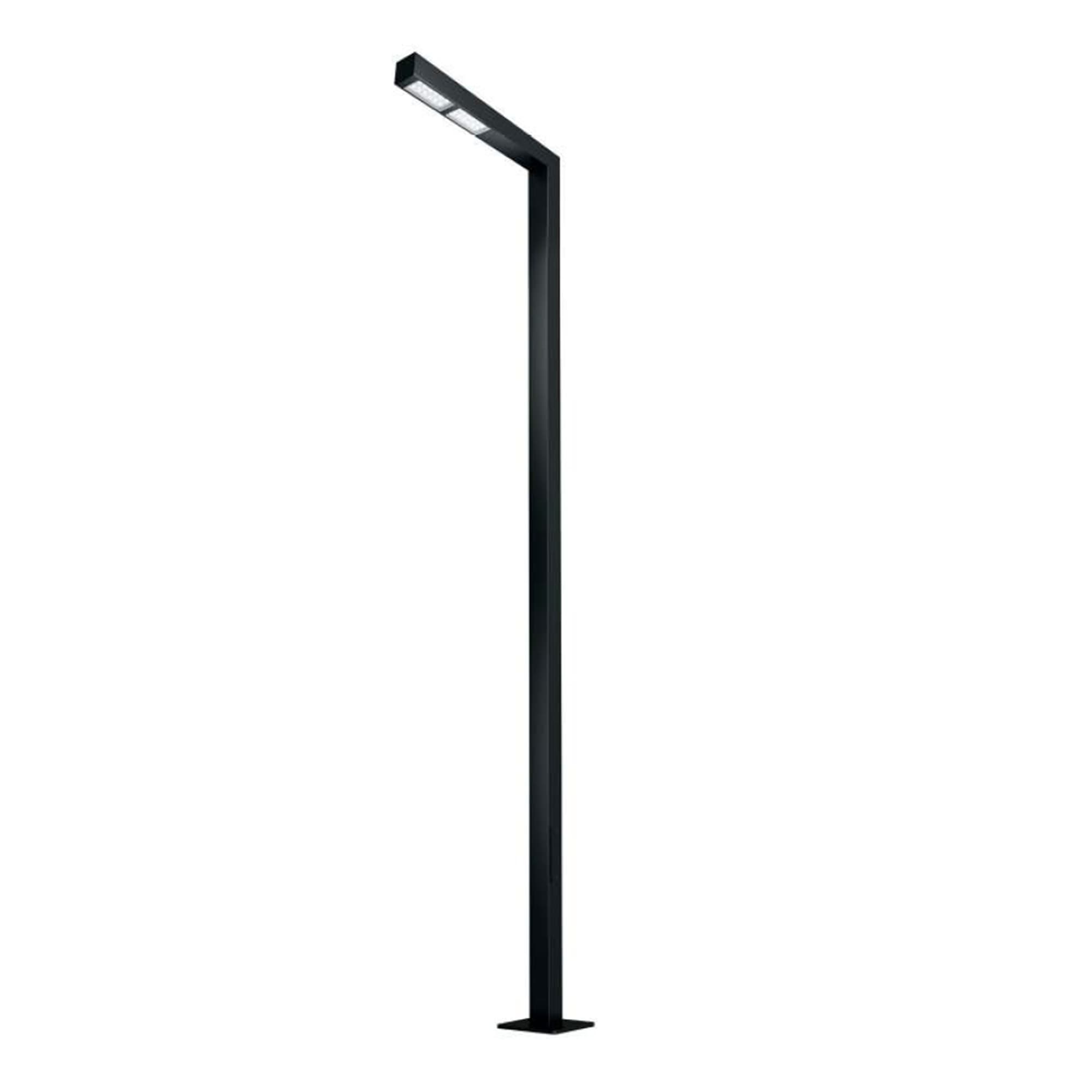 Опора освещения со светильником светодиодным OXOR-STER-G45-1000x100x100-L3000-26W Warm3000 BK, 230V IP65 ARL, сталь
