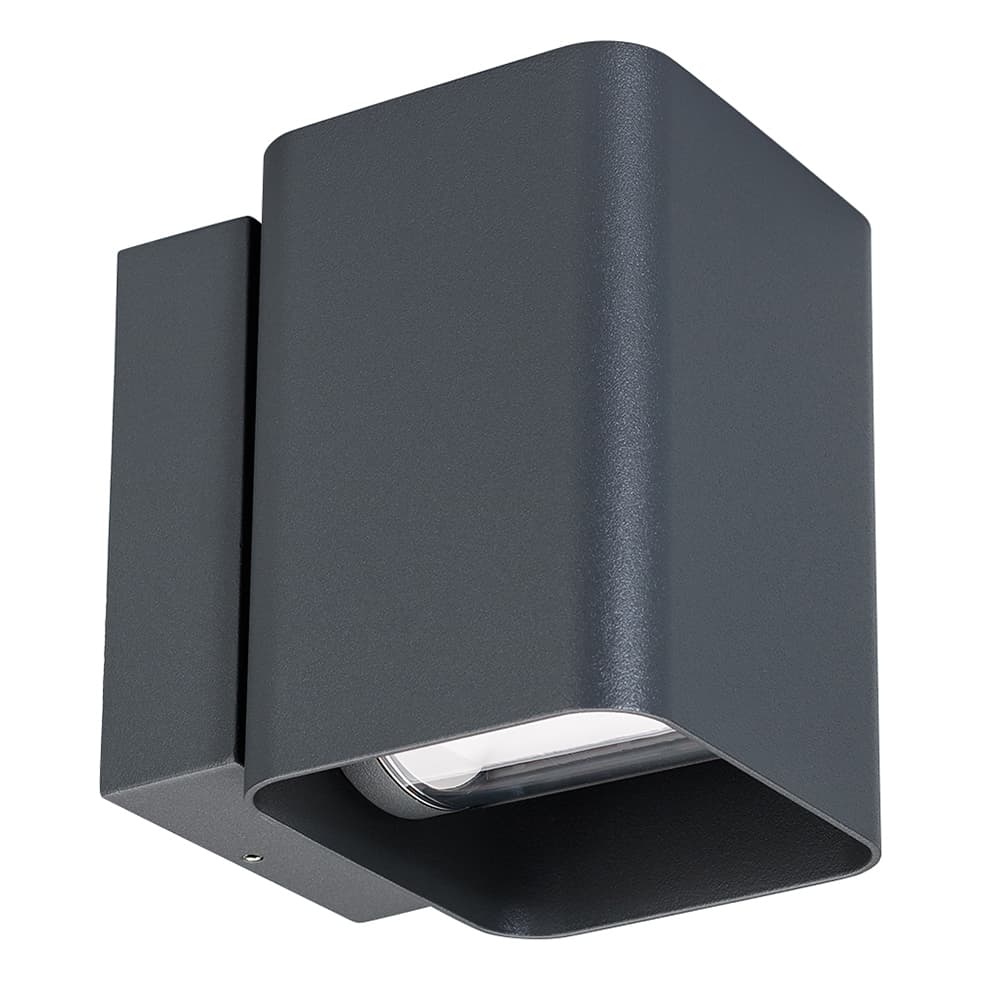 Светильник светодиодный LGD-WALL-VARIO-S104x129-2x6W Warm2700 (GR, 1-80 deg) (ARL, IP54 металл, 3 года)