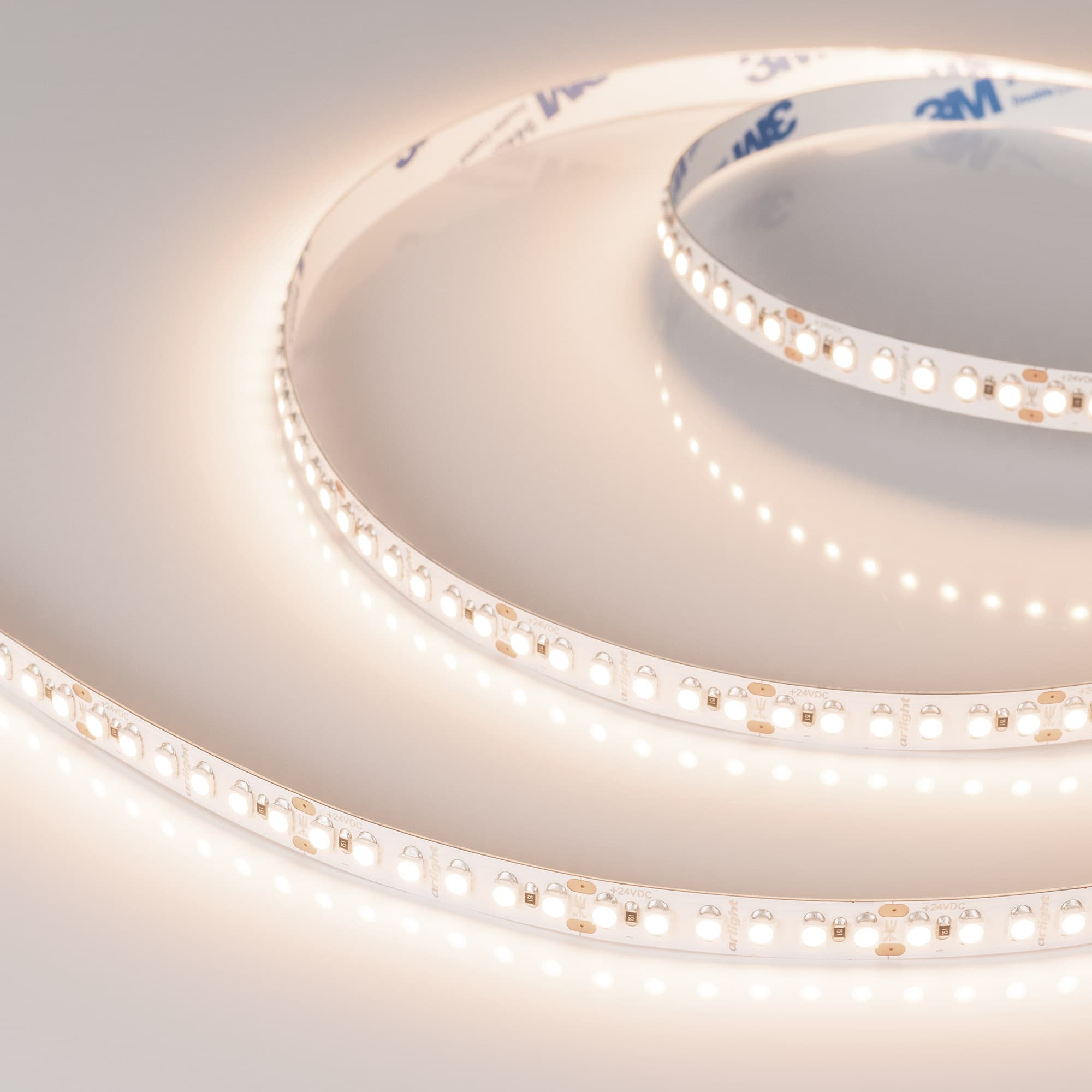 Лента светодиодная 14,4Вт/м 24В 3500K IP20 180LED/м UL-A180-8mm SMD 2835 5м, открытый