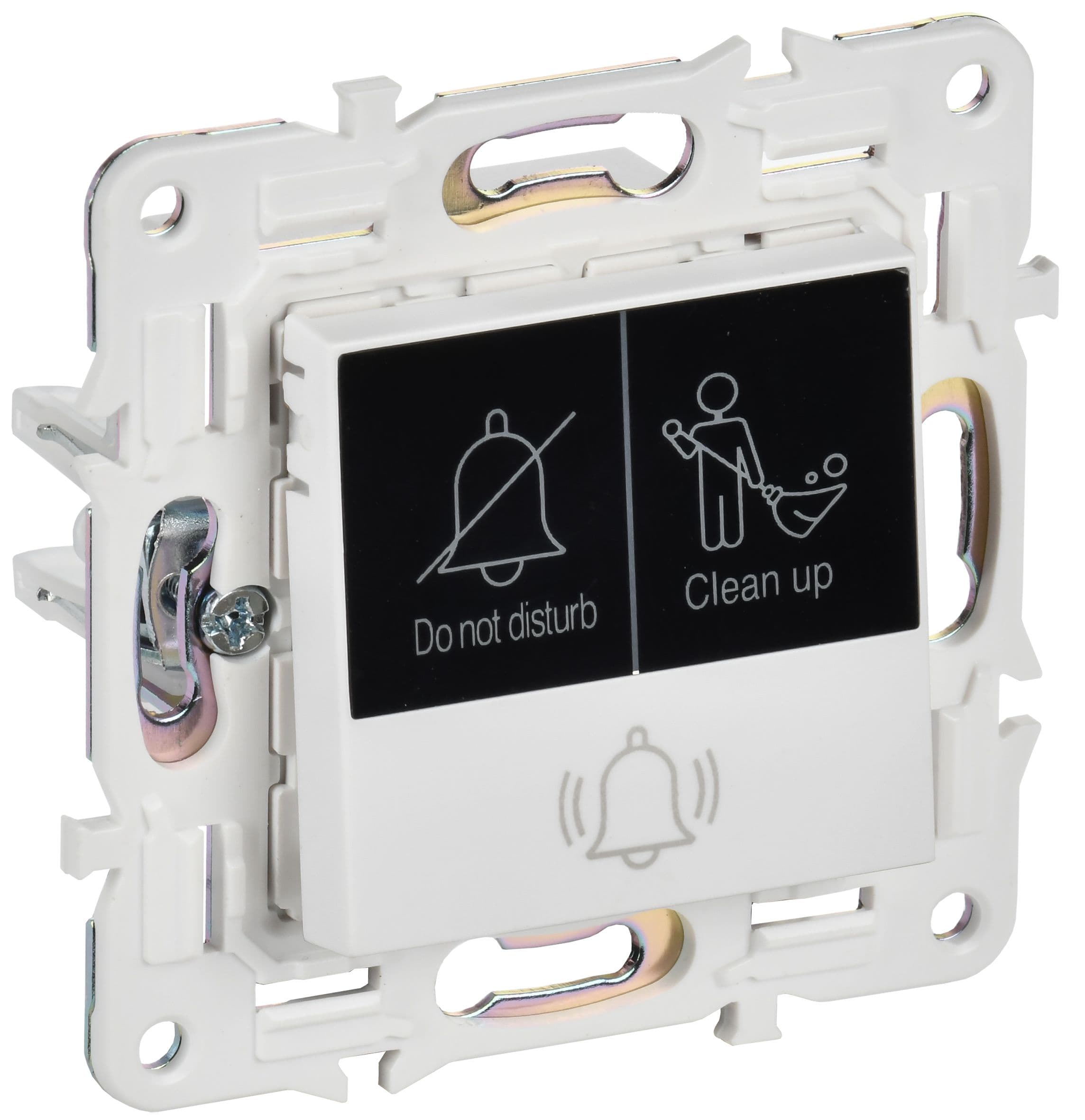 SKANDY Кнопка звонка с индикацией для отелей 10А SK-V17W арктический белый IEK
