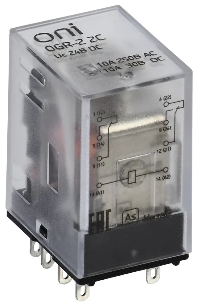 Реле общего назначения OGR-2 2C 24 В DC