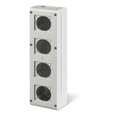 Корпус 4 поста с основанием 70х87мм