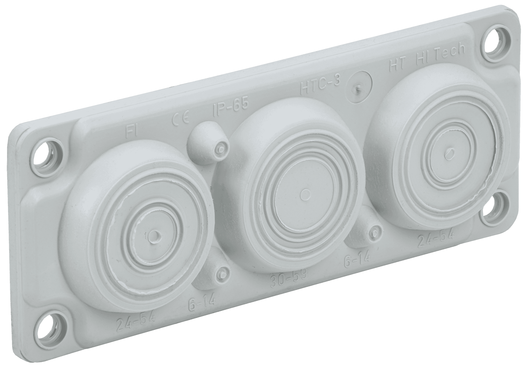 TITAN Ввод кабельный мембранный 6 отверстий d=6-59мм IP65 (без клипс) IEK