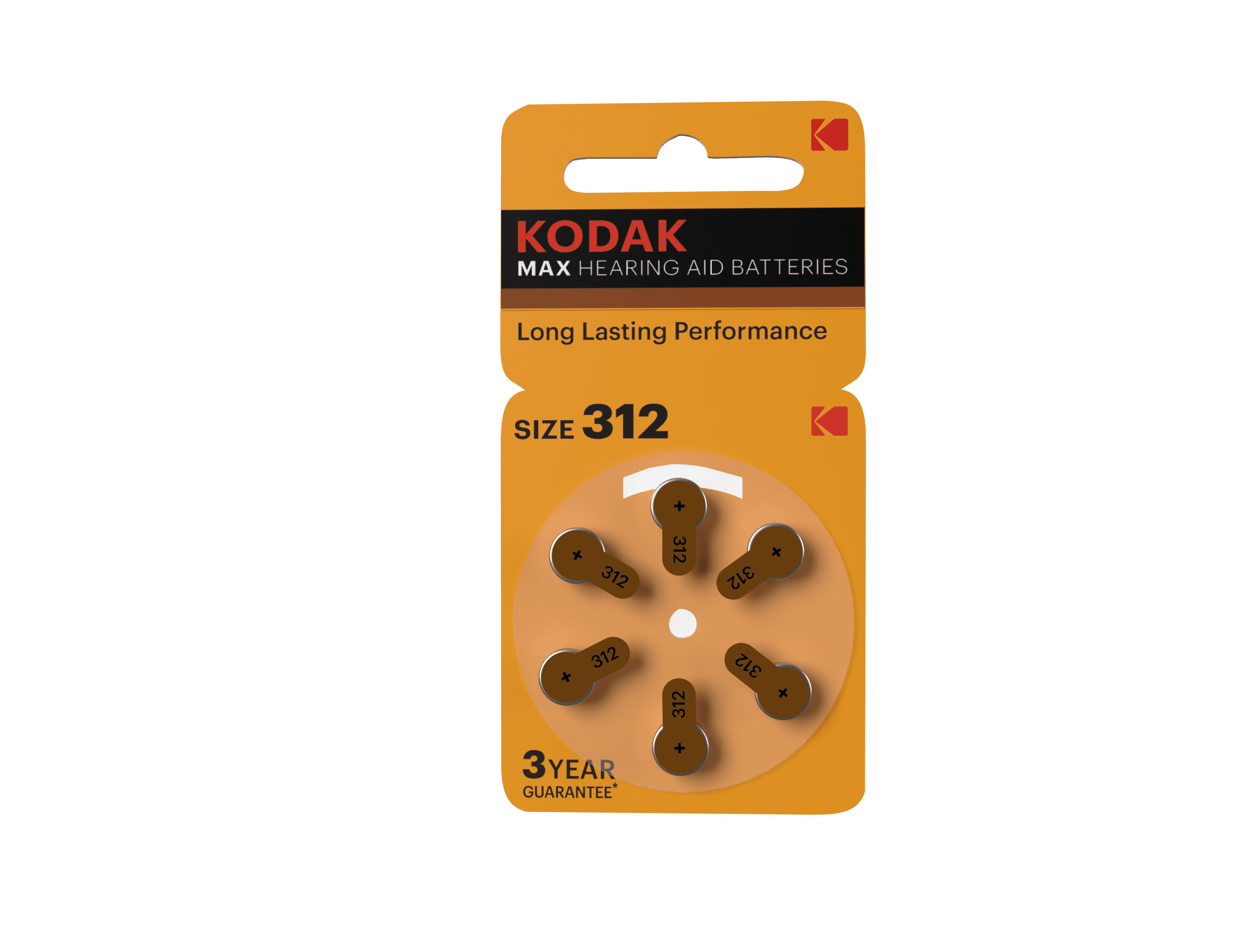 Батарейка Kodak ZA312-6BL [KZA312-6] MAX Hearing Aid (60/300/45000)