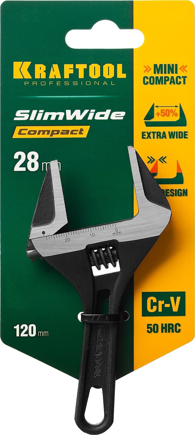 Ключ разводной SlimWide Compact, 120 / 28 мм