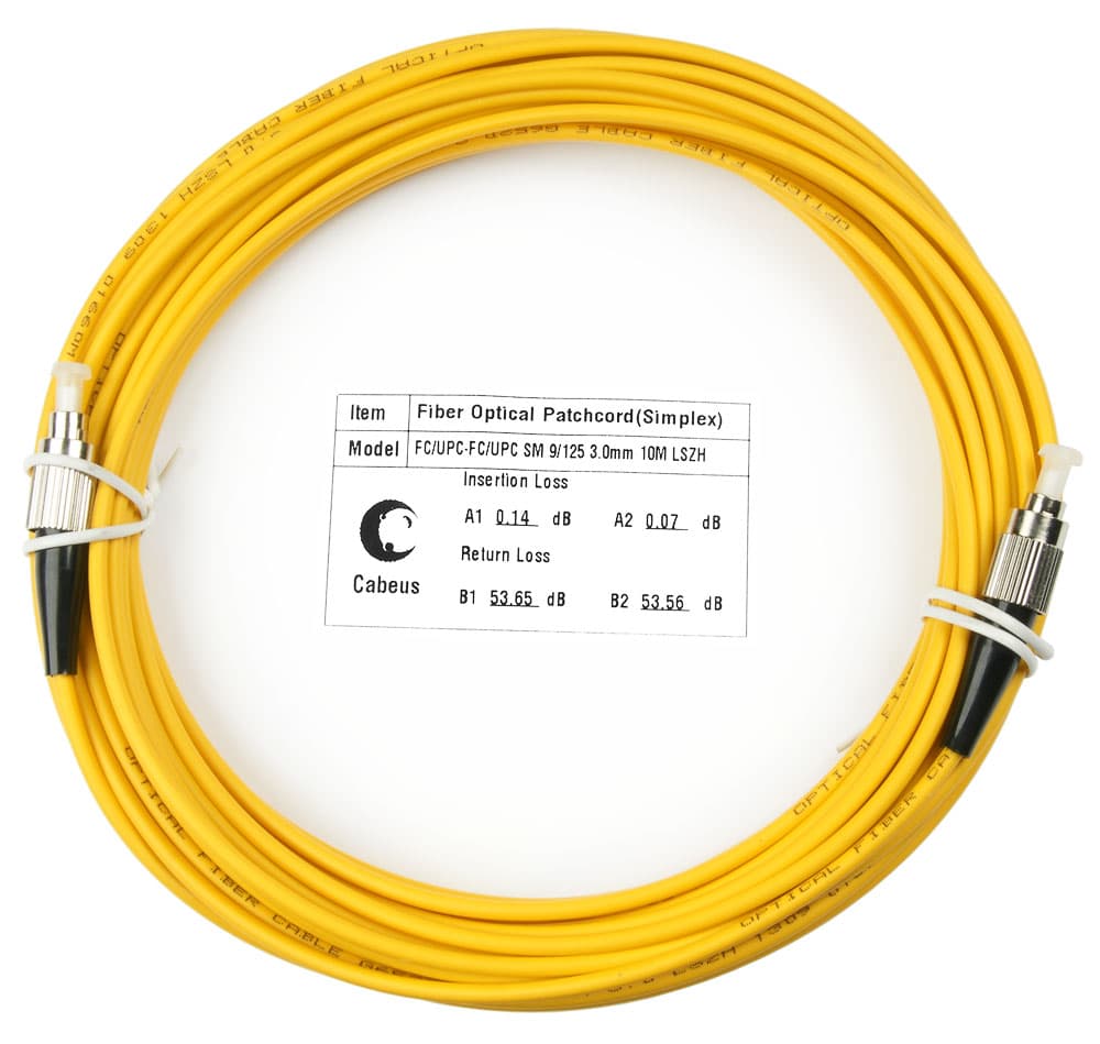 Патч-корд оптический simplex 25м FC-FC 9/125 sm LSZH