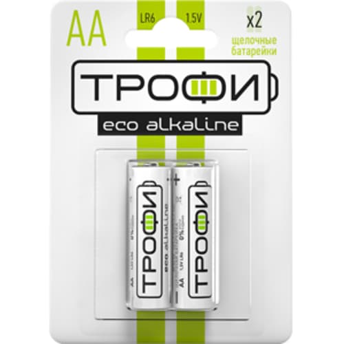 Батарейка Трофи LR6-2BL ENERGY Alkaline (20/360/8640)