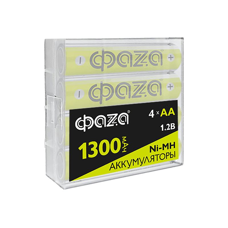 Аккумулятор Никель-Металлогидридные AA 1300мАч Ni-MH Box-4 ФАZА