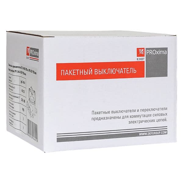 Переключатель пакетный ПП 2-40/Н2 М2 пл. IP56 PROxima