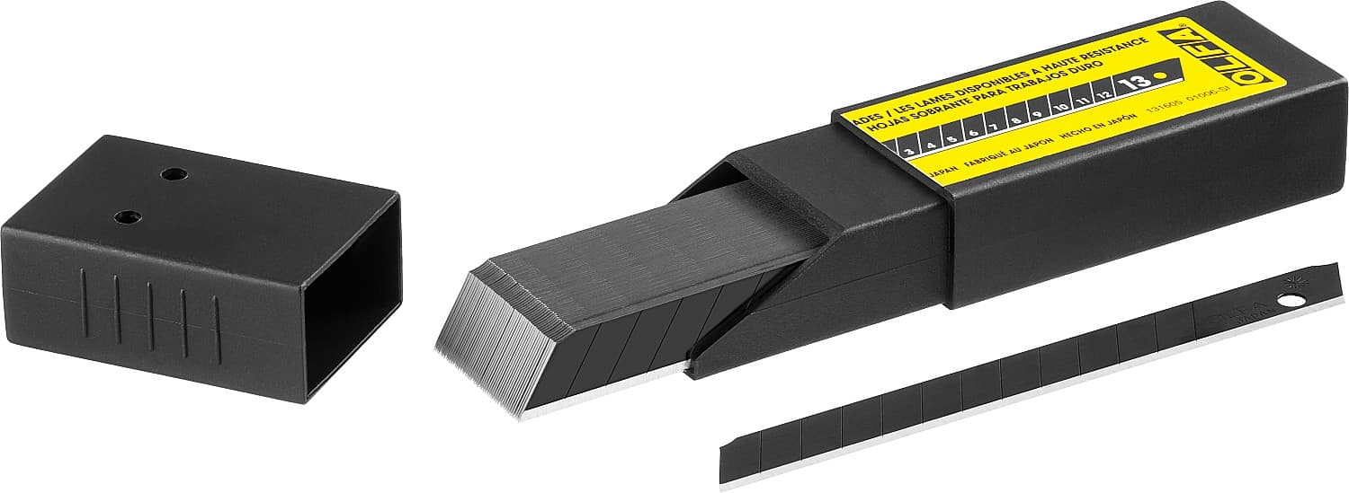 Лезвия для ножа EXCEL BLACK 9х80х0.38 мм 50 шт.