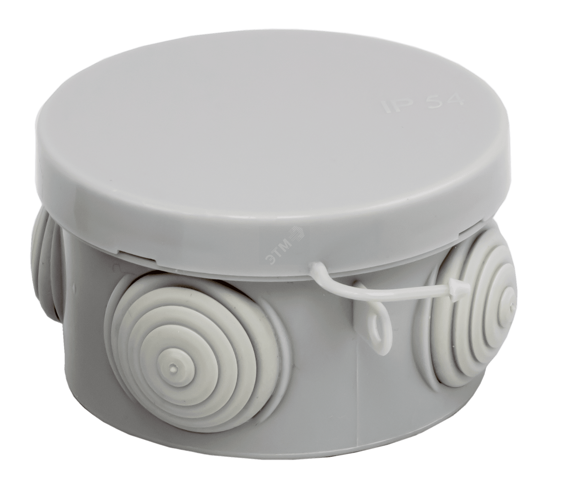 Коробка распаячная с крышкой КМР-040-038 наружная 65х40 АБС серая 4 входа IP54 PROxima