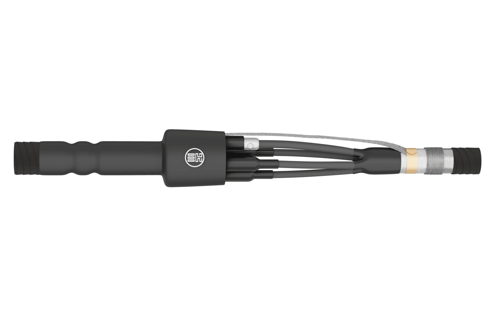 Муфта соединительная HJ1P-01/3x150-240CU (3Стп-1-150-240) бум. изоляция, с болт. соед., с броней, пайка+ППД