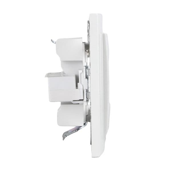 Розетка Минск RJ-45+Phone СП белая