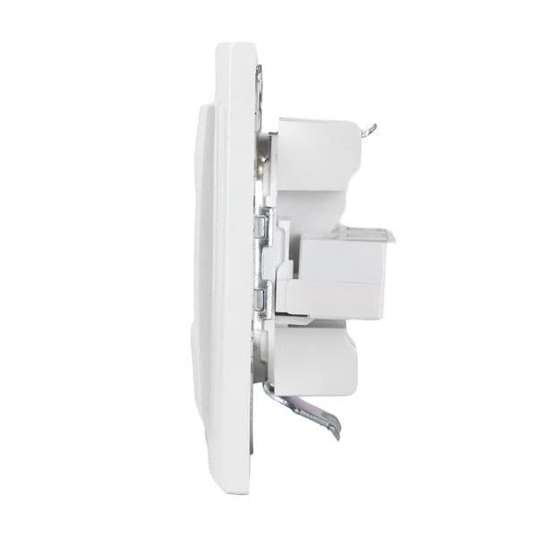 Розетка Минск RJ-45+Phone СП белая