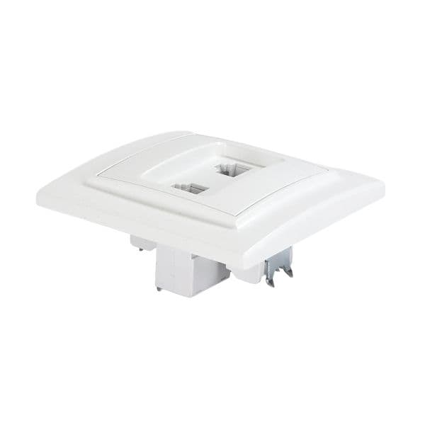 Розетка Минск RJ-45+Phone СП белая