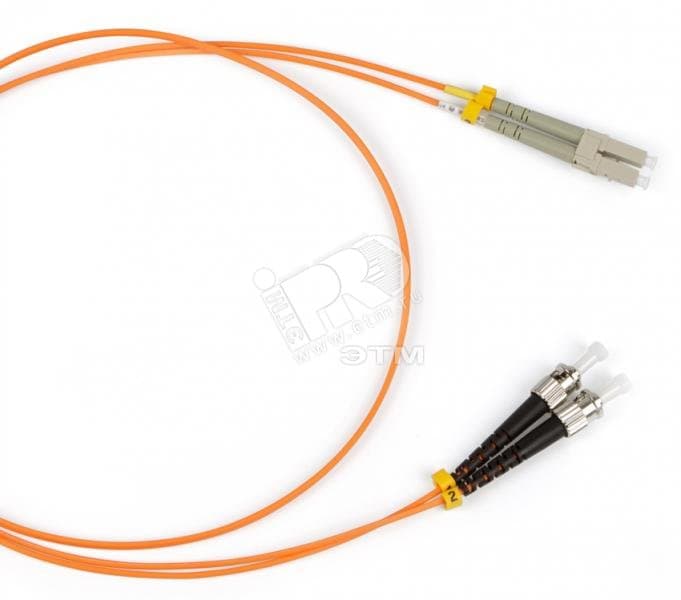 Патч-корд оптический SM 9/125 (OS2) ST/APC-LC/APC simplex LSZH (10м)