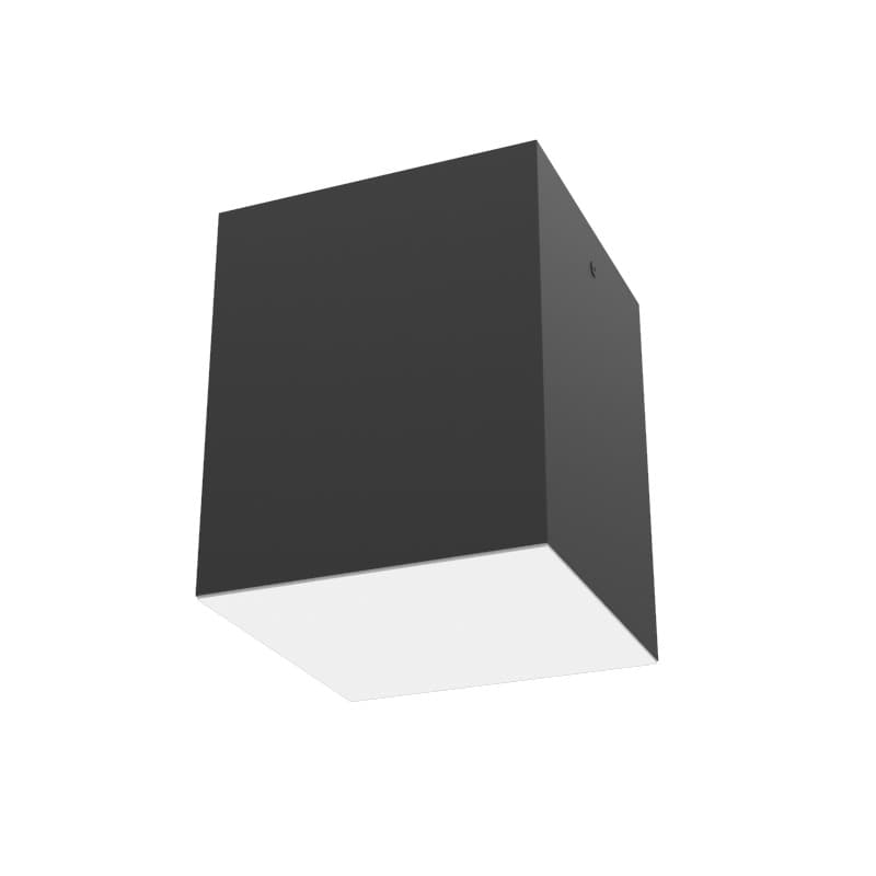 Светильник светодиодный DL-Box накладной 24Вт 4000К 140x140x170мм черный муар с рассеивателем опал