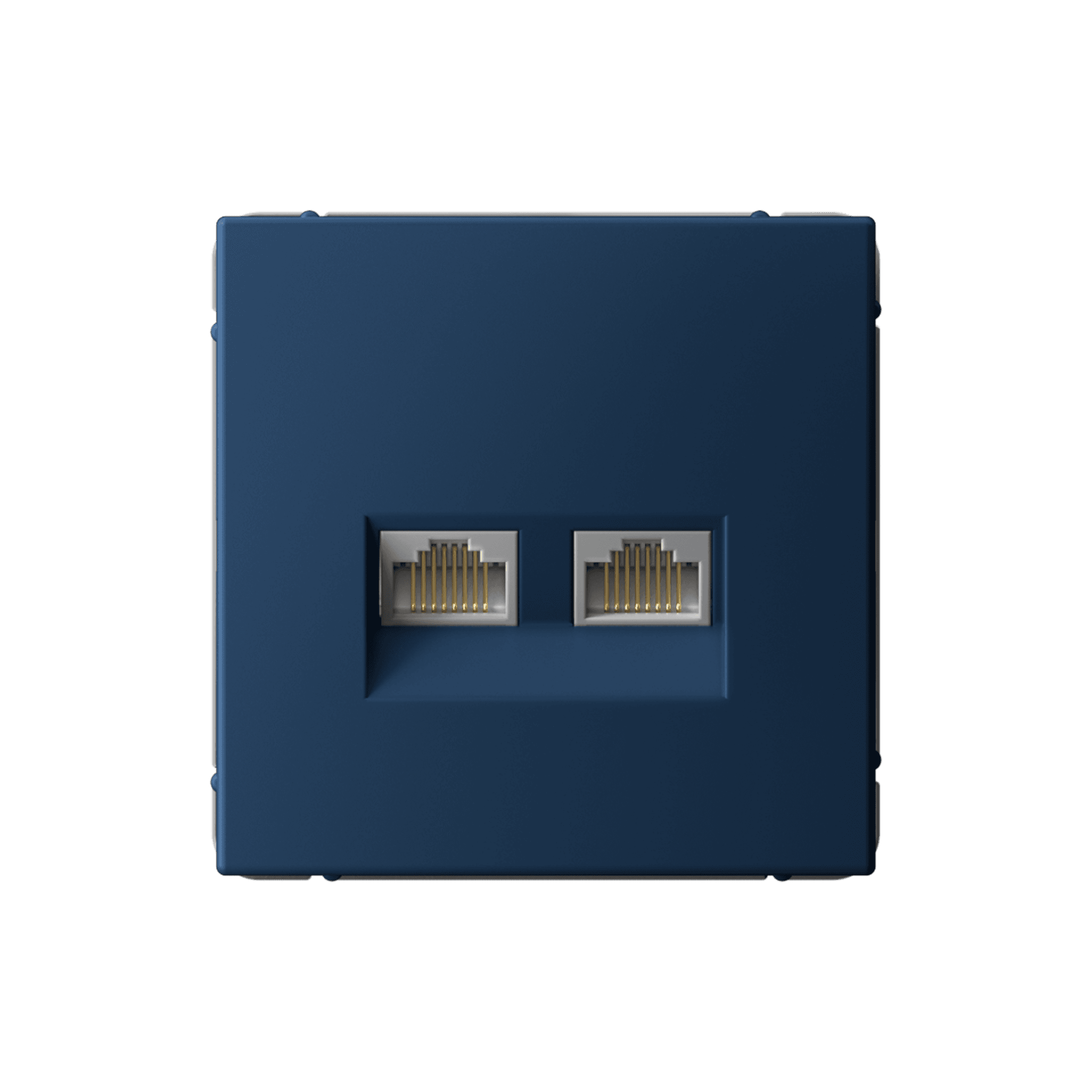 ARTGALLERY РОЗЕТКА двойная компьютерная RJ45+RJ45, кат. 5е, механизм, АКВАМАРИН