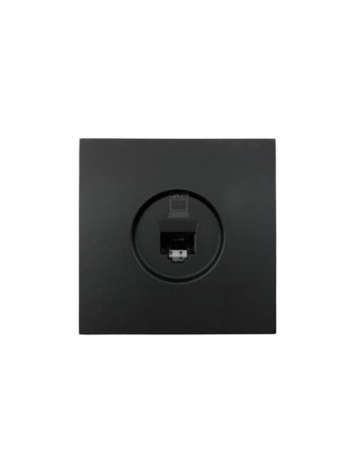Розетка компьютерная Cat 6, механизм, черный бархат Lezard 704-4288-140