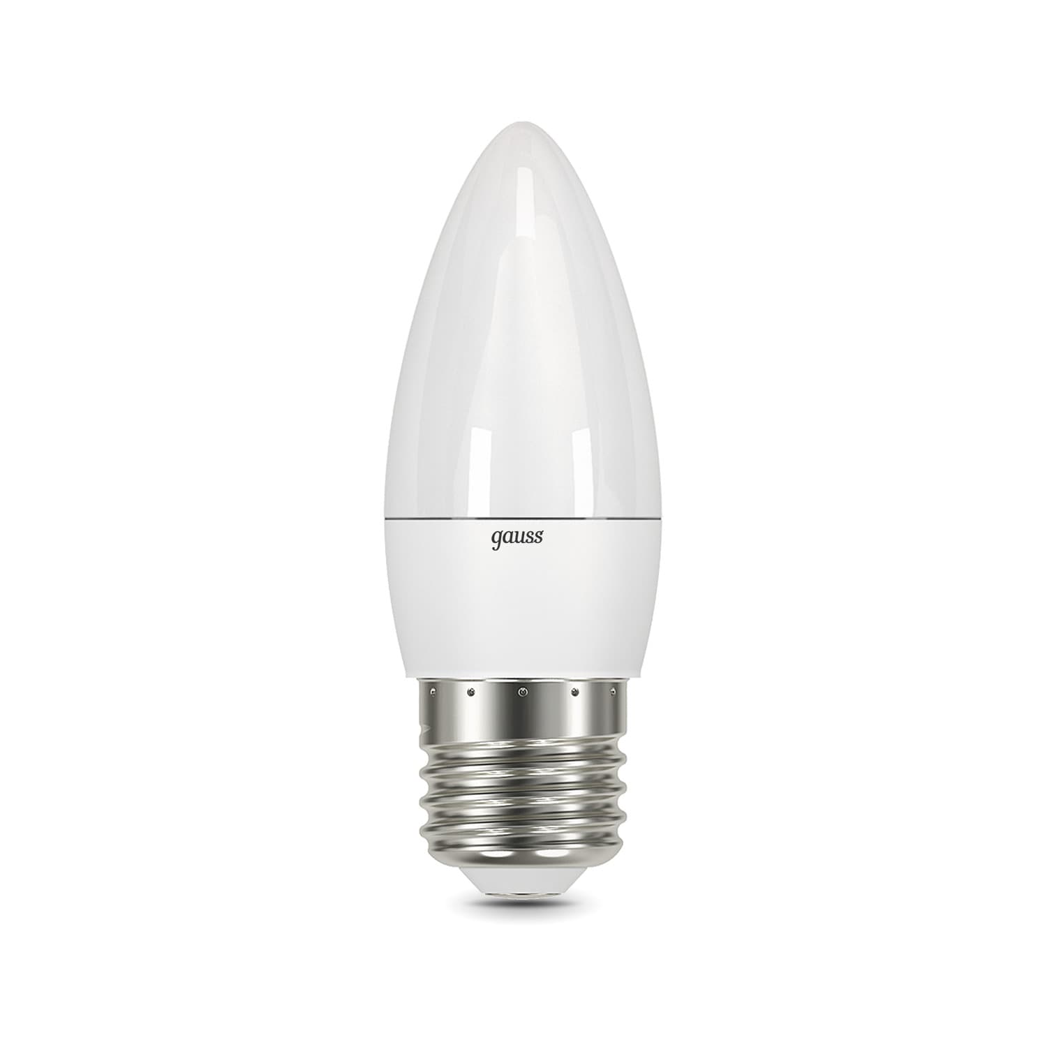 Лампа светодиодная LED 6.5 Вт 520 лм 3000К свеча теплый E27 AC 220В Black