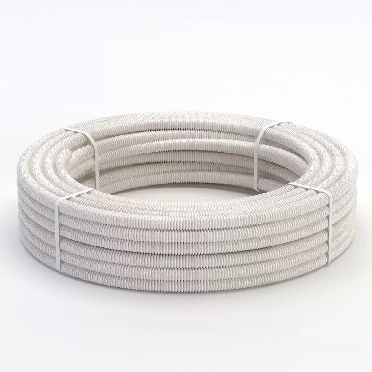 Труба гофрированная из нерж. стали SS304 PT 15А, сл. кость, 20м