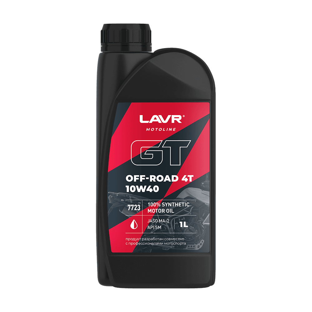 LAVR MOTO Моторное масло GT OFF ROAD 4T 10W40 SM, 1 л