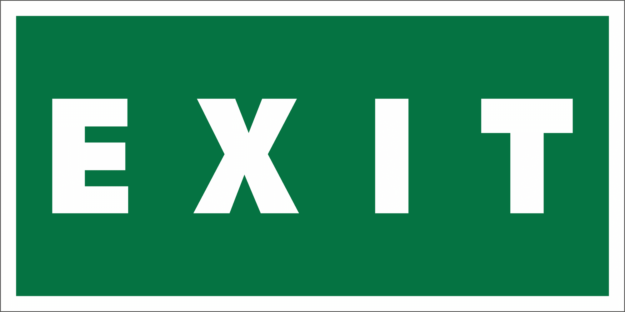 Знак безопасности NPU-6030.E25''EXIT''