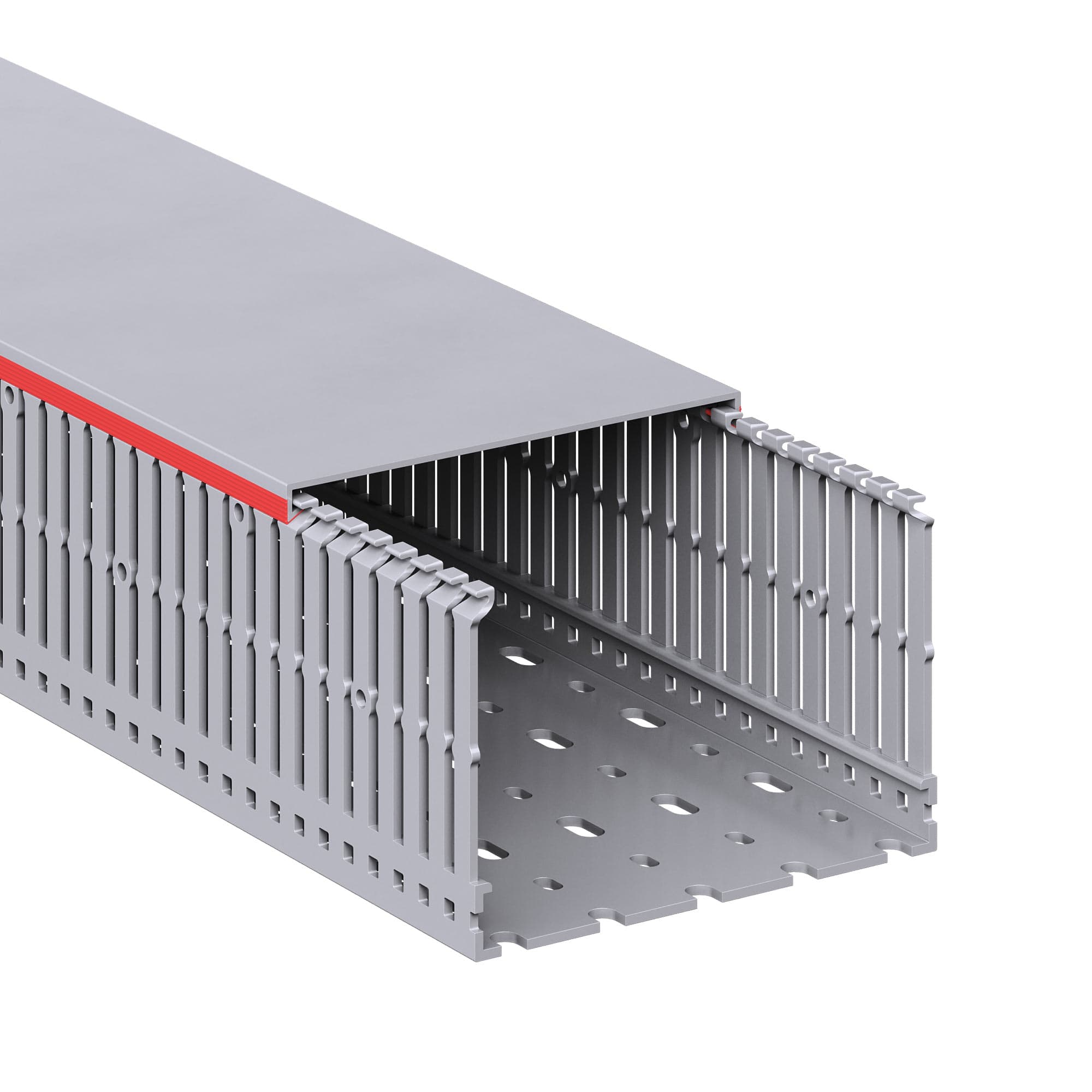 Короб перфорированный RL6 120x80 серый QUADRO
