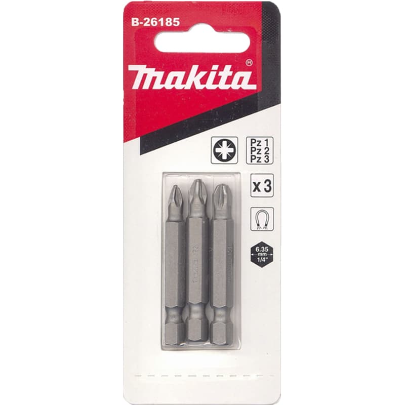 Насадка бита PZ1/PZ2/PZ3, 50 мм, E-form (MZ), 3 шт.