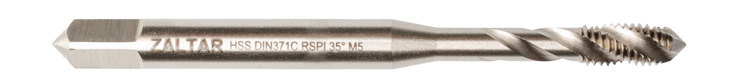 Метчик машинный HSS, DIN 371, 35 градусов RSP, M5 x 0,8