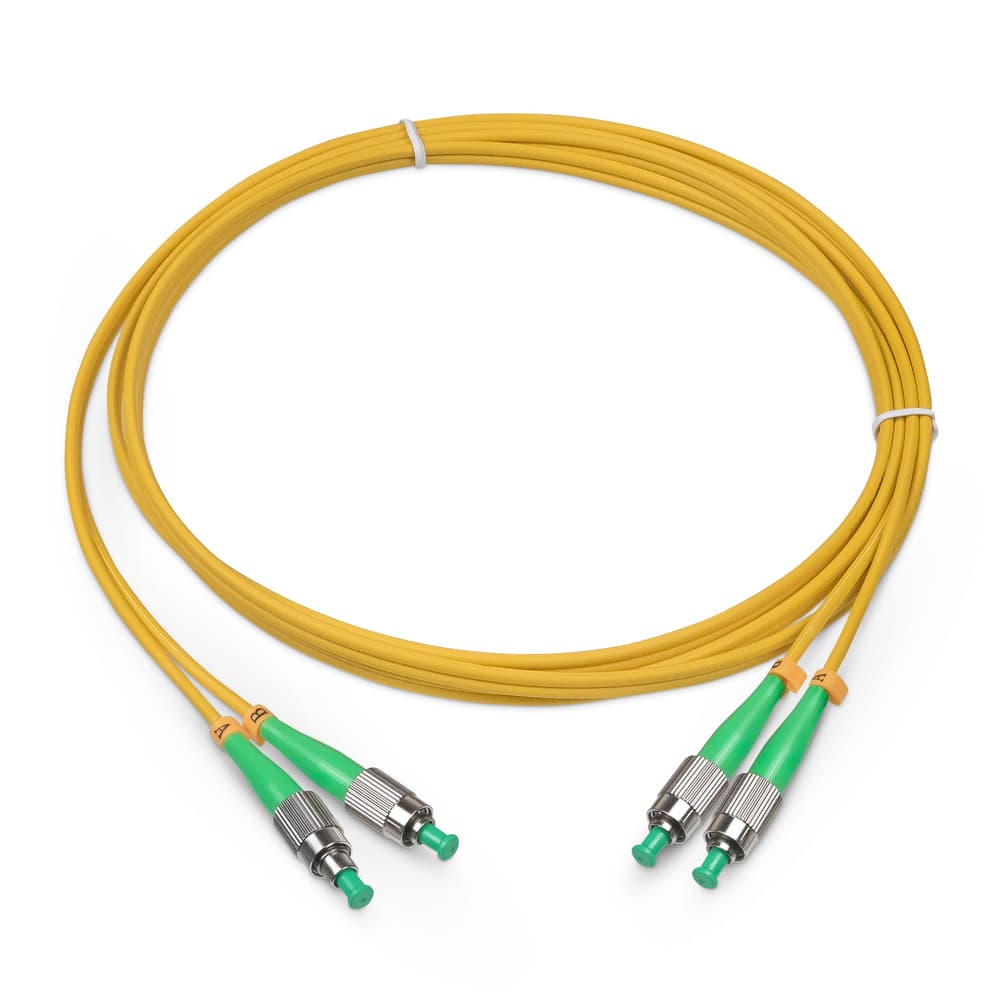 Патч-корд оптический duplex 1м FC/APC-FC/APC 9/125 sm LSZH