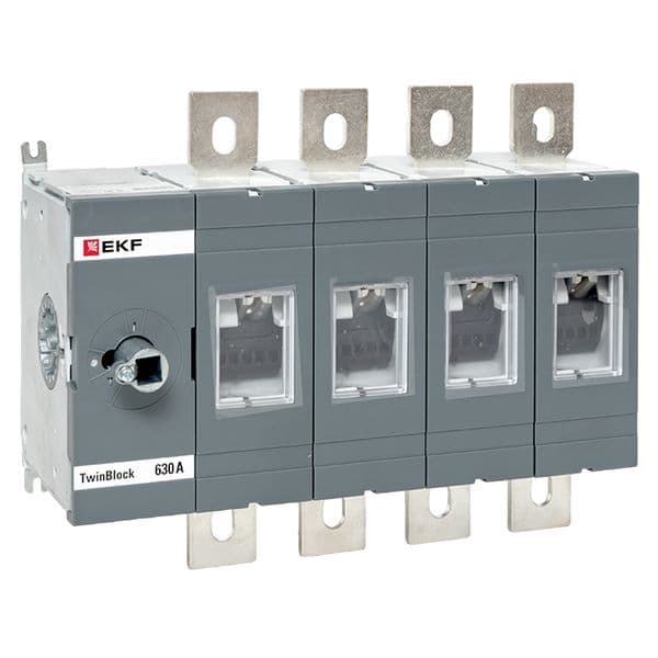 Рубильник 630A 4P без рукоятки управления Twin block