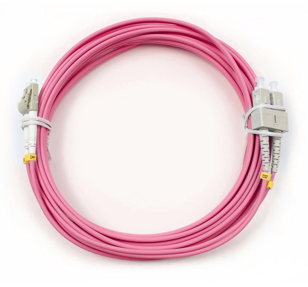Патч-корд оптический duplex 5м LC-SC 50/125MM OM4 LSZH