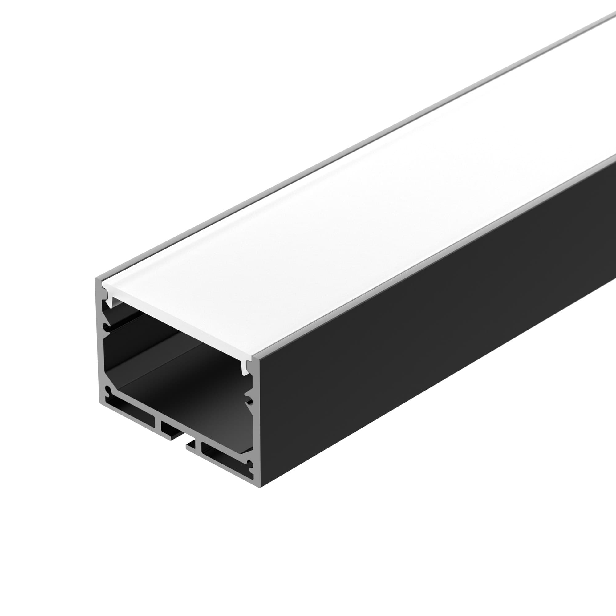 Профиль с экраном SL-LINE-4932-2500 BLACK+OPAL (ARL, Алюминий)