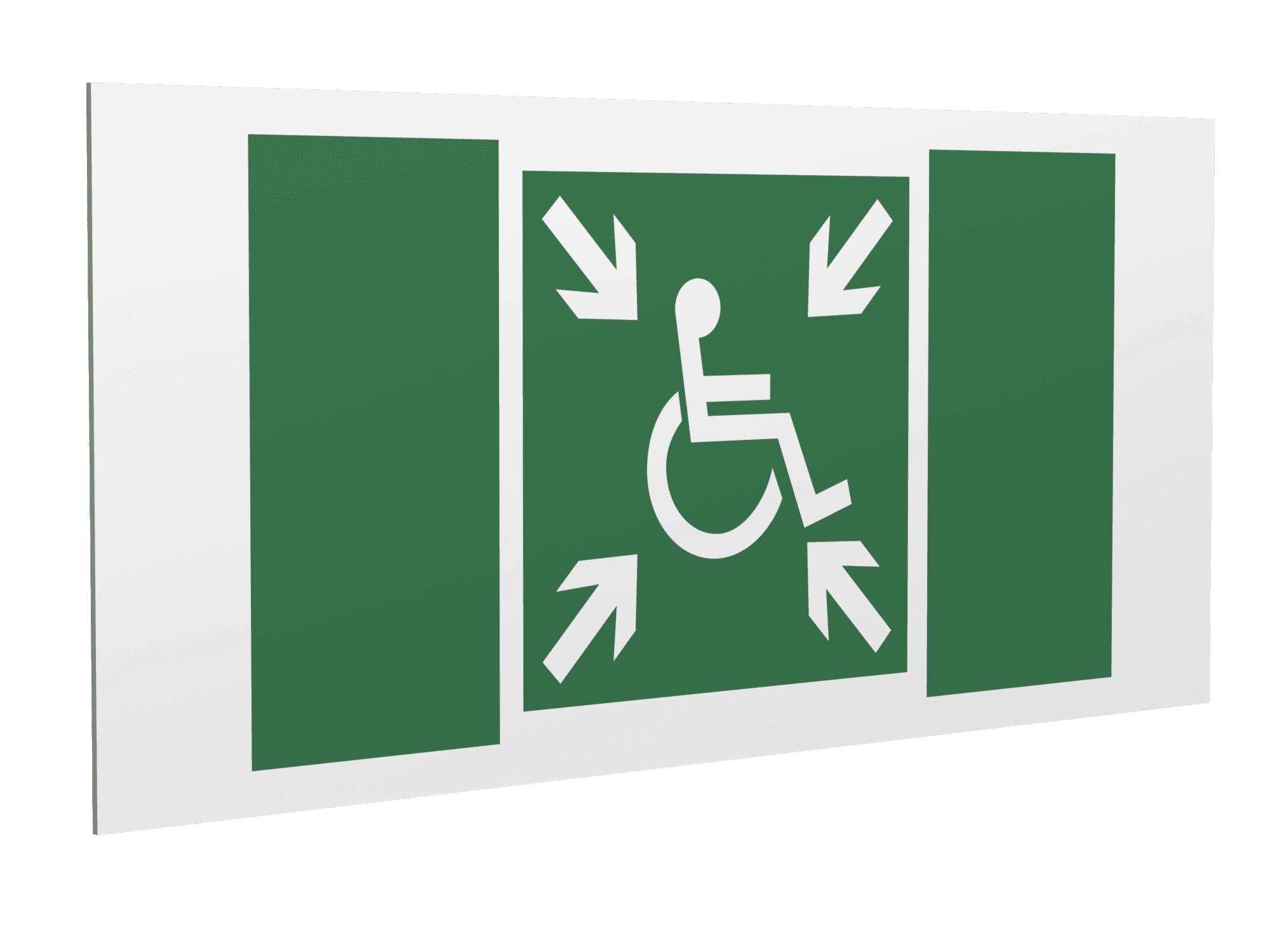 Знак безопасности PS-36164.E65''Пункт (место) сбора МГН (безопасная зона МГН)''