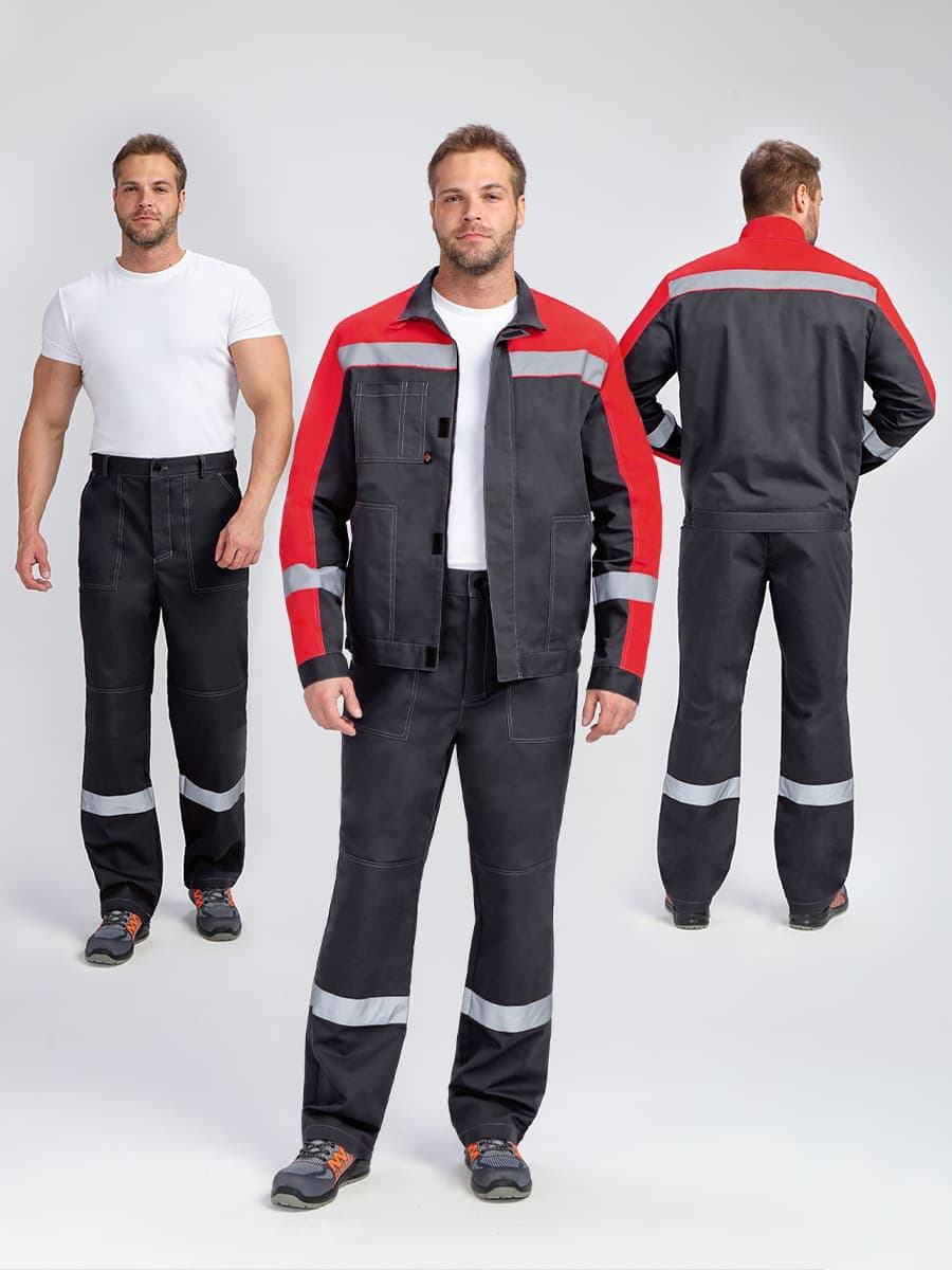 Костюм Бриготек-2 СОП (тк.Смесовая,260) п/к, т.синий/васильковый 64-66/ 182-188