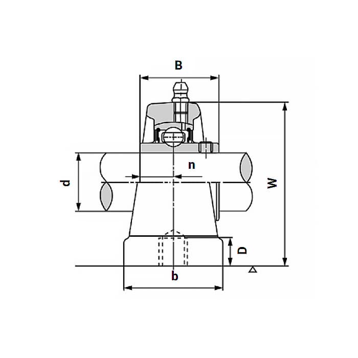 Подшипниковый узел UCPA209 ISKRA