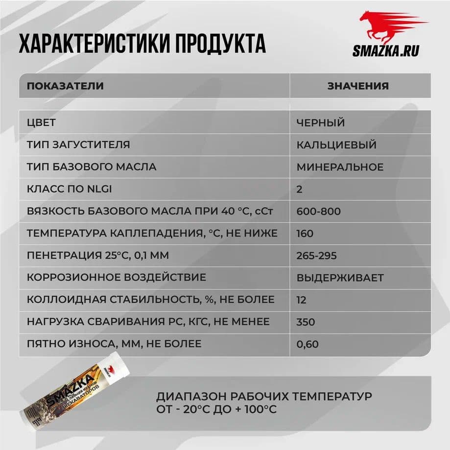 Смазка пластичная МС 4217-2P Э, 400мл картридж