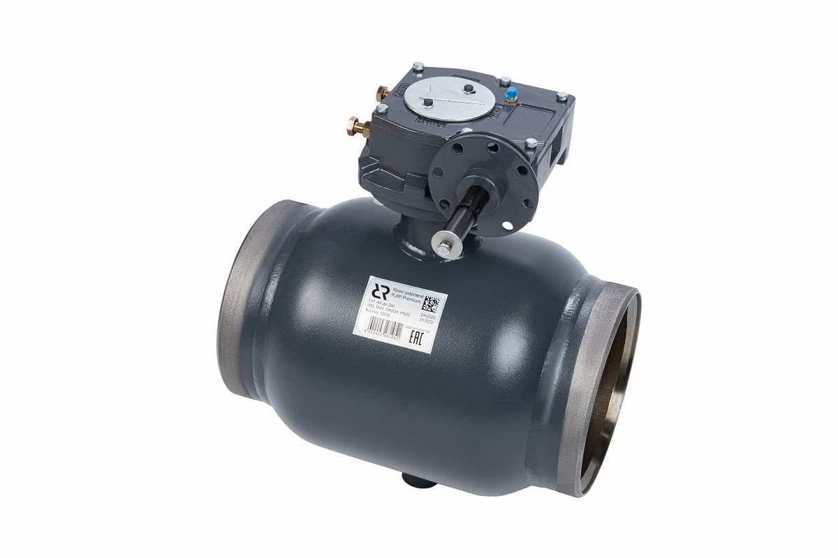 Кран шаровой WW DN300 PN25 WG (приварной, с редуктором, стандартный проход)