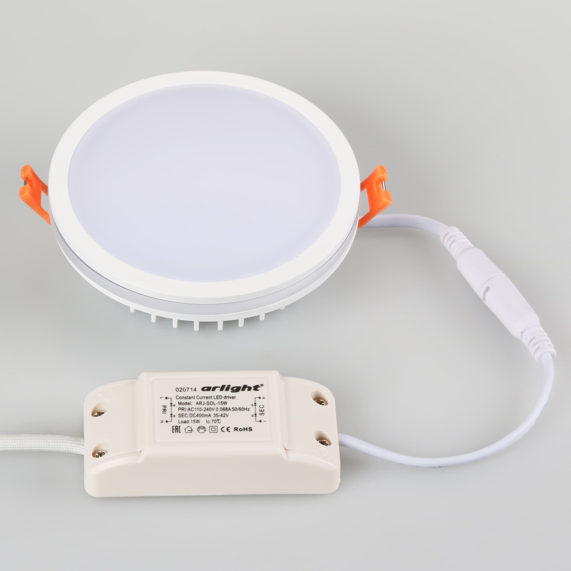 Панель светодиодная LTD-115SOL-15W Warm White IP44 пластик 3 года