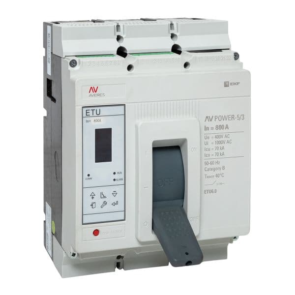 Автоматический выключатель AV POWER-5/3 800А 70kA ETU6.0 AVERES