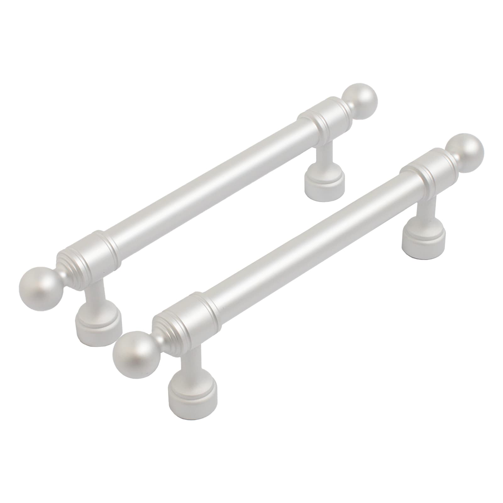 Ручка-скоба мебельная StahlBuro AP2306-96 2шт., W матовый белый хром